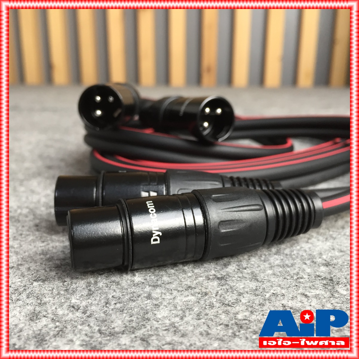 2เมตร DYNACOM สายP.CANNON-J.CANNONข้างละ2หัว 2M J2049-6 สายดำ สายสัญญาณเสียง XLR Male To XLR Female (ผู้เมีย) Mic Cable ยาว 2 เมตร XLR-XLR ผู้เมียคู่ XLRจะมีสีเงินและสีดำขึ้นกับล็อตการผลิต