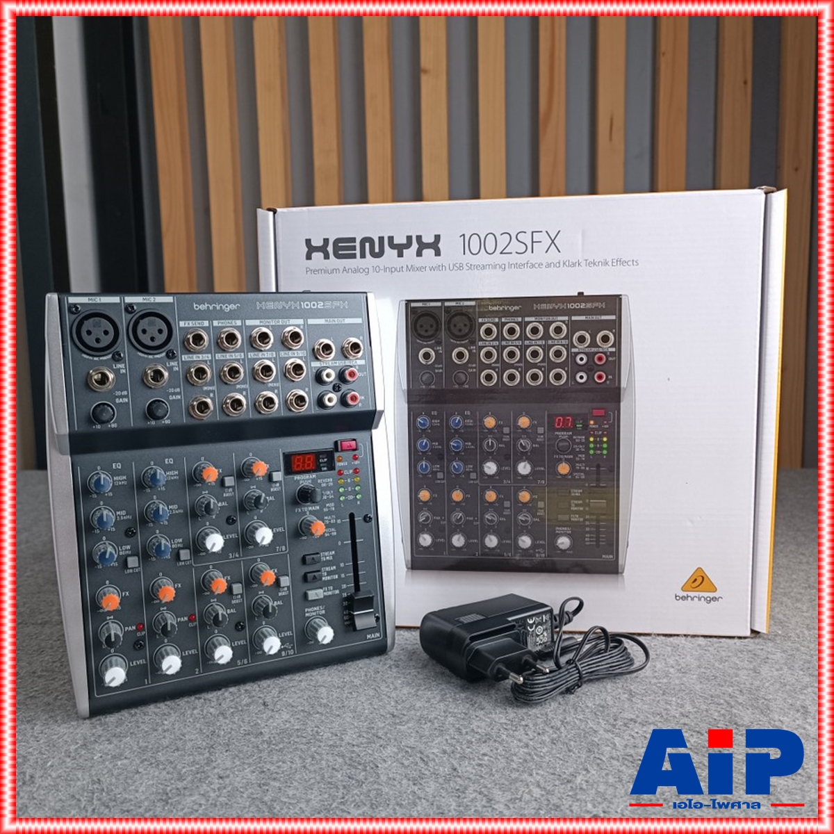 BEHRINGER XENYX-1002SFX mixer มิกเซอร์แบบอนาล็อค 10 Input 2 Bus Mixer with XENYX Mic Preamps, British EQs and Multi-FX Processor เครื่องผสมสัญญาณเสียง มิกเซอร์+++ เอไอ-ไพศาล