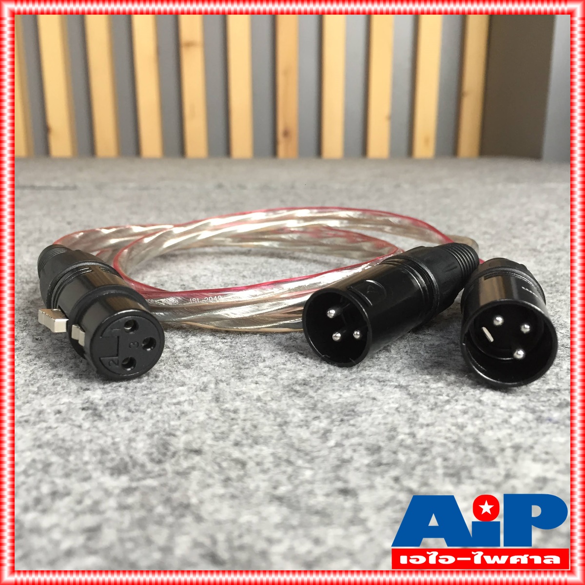 DYNACOM สายCANNONตัวเมียCANNONตัวผู้x2 J2049-4 ต่อY 1เมตร สายใส สายสัญญาณเสียง XLRตัวเมีย ออก XLRตัวผู้2หัว 1เมตร ยาว1เมตร XLRจะมีสีเงินและสีดำขึ้นกับล็อตการผลิต