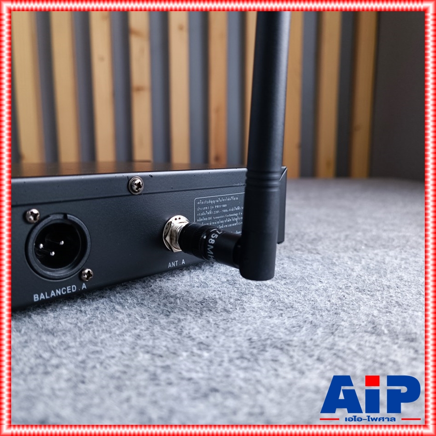 *ไม่มีกระเป๋า** PROEUROTECH PRO-888 ไมค์ลอยคู่ *ไม่มีกระเป๋า** ไมโครโฟนไร้สาย โปรยูโรเทค รุ่นใหม่ ปรับความถี่ได้ PRO888 PRO 888 เอไอ-ไพศาล