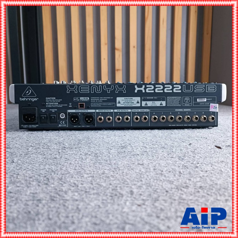 BEHRINGER XENYX-X2222USB mixer เครื่องผสมสัญญาณเสียง มิกเซอร์ แบบอนาล็อค XENYX X2222USB XENYXX2222USB เอไอ-ไพศาล