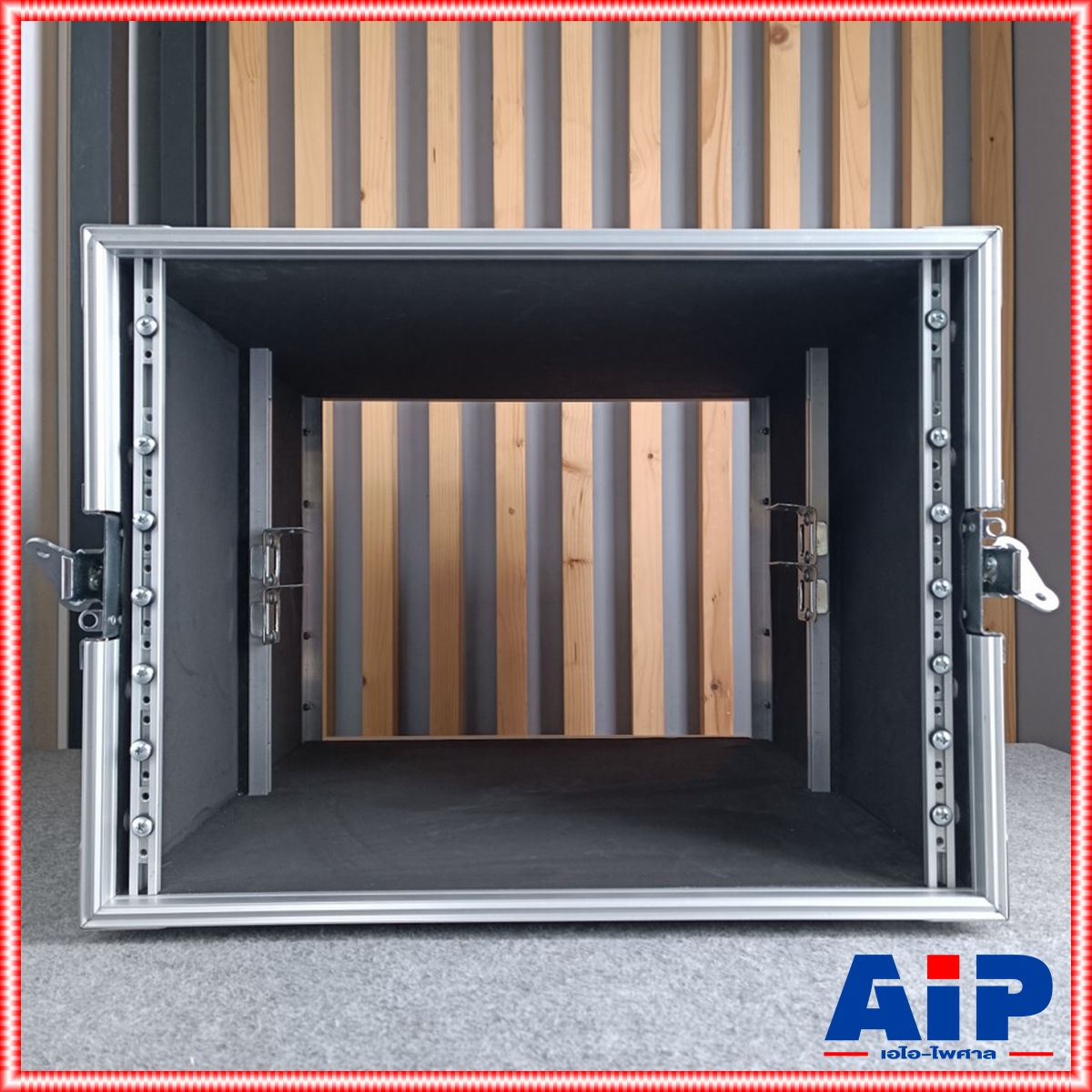 COMPACT B-8U สีดำ RACK ลึก21นิ้ว แร็ค กล่องใส่เครื่องเสียง กล่องแร็คสีดำ แร็คลึก21นิ้ว RACK8U เอไอ-ไพศาล