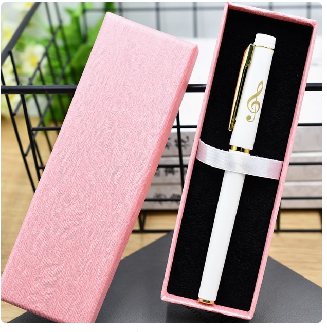 ของขวัญ ของชำร่วยงานแต่งงาน ตัวโน้ต กุญแจซอล ปากกาเจล ลายตัวโน้ตสีทอง สวยหรู พรีเมี่ยม 416453