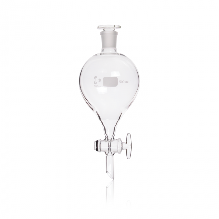 DURAN® Separating Funnel, Spherical (Pear Shape) heavy-duty version, 250-10000 ml