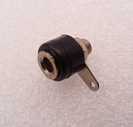 BLACK 4mm banana socket with test instrumentation terminal connector terminal