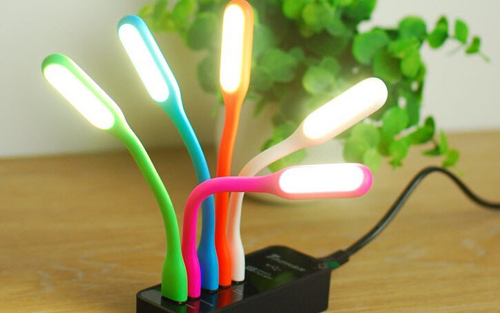 LED Light USB LED Gadget Portable Bendable Mini Lamp USB Powered Plug