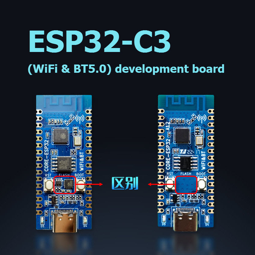 ESP32-C3 RISC-V (WiFi+Bluetooth 5.0) module / development board