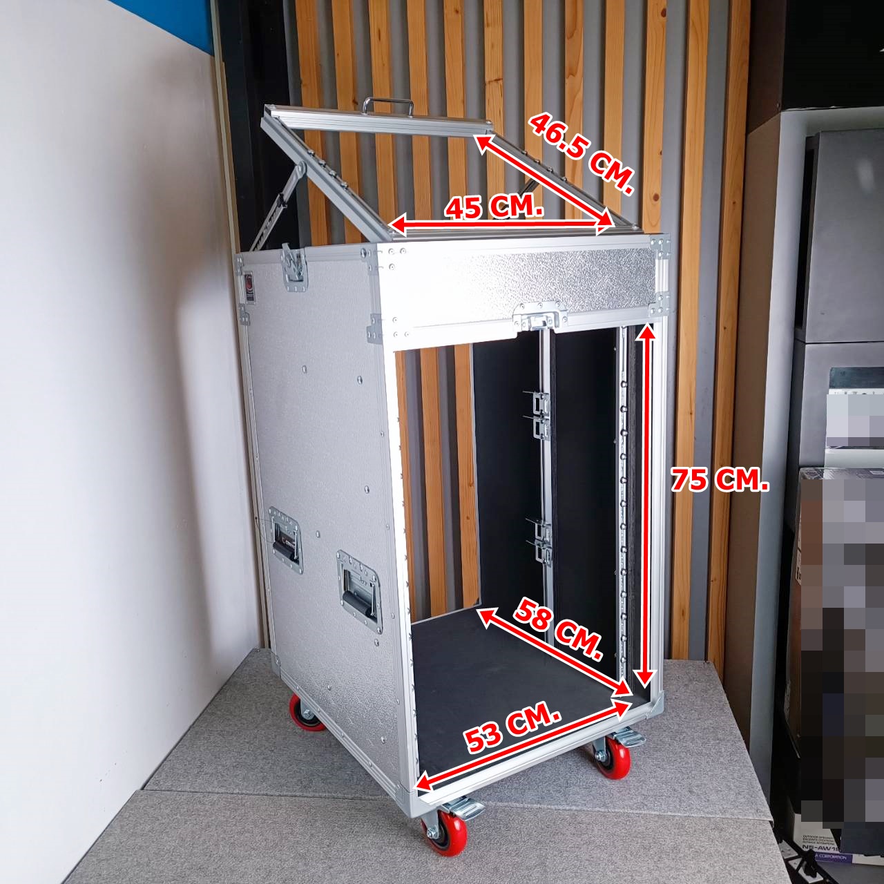 COMPACT SD-B16Ux10 RACK3ฝา ฝาเสียบ ผิวอลู ลึก21นิ้ว แร็ค ตู้แร็คลึก21นิ้ว ตู้แร็ค3ฝา อุปกรณ์สำหรับเก็บเครื่องเสียง16U เอไอ-ไพศาล