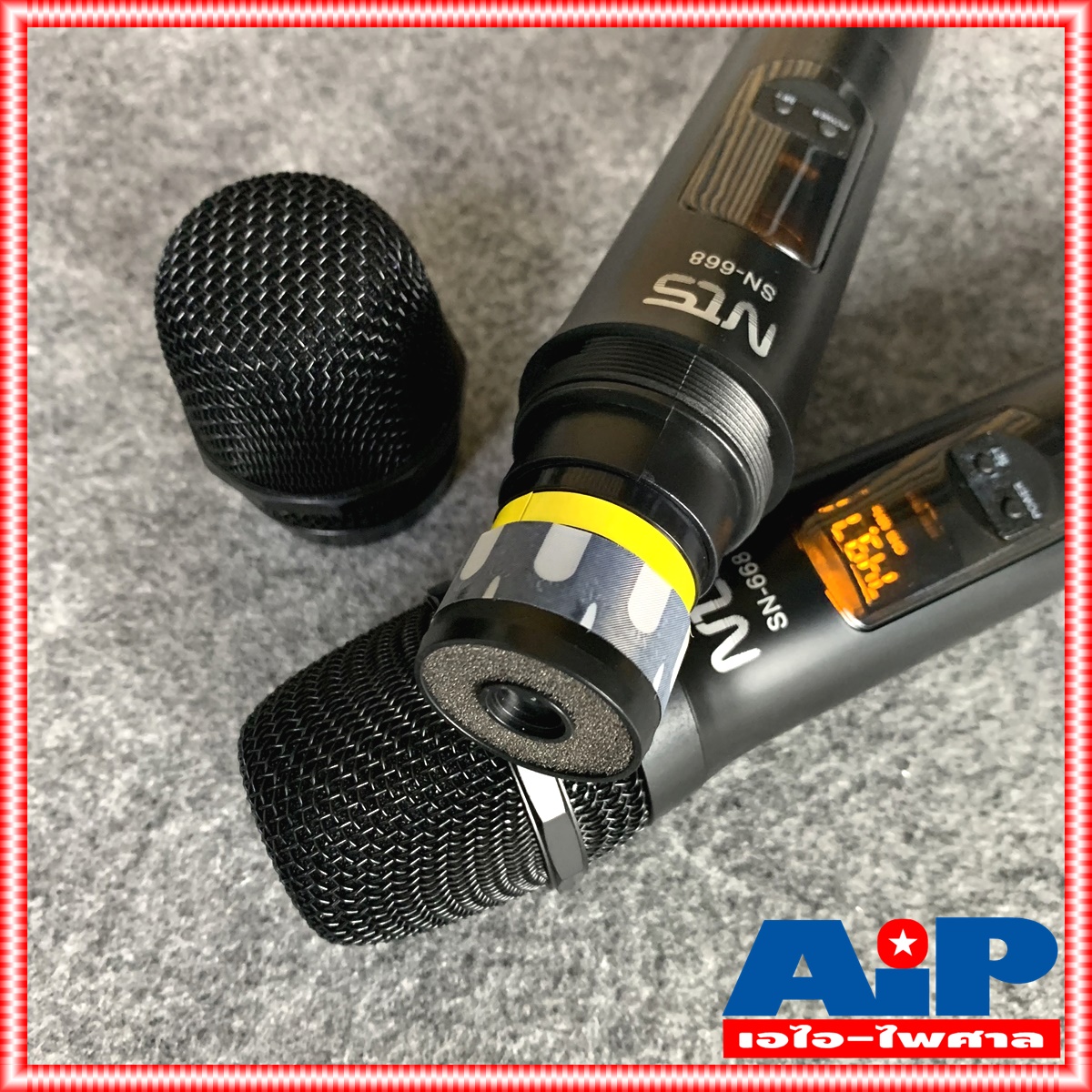 NTS SN668 ไมค์ลอยคู่ UHF ปรับความถี่ได้ ความถี่ใหม่ กสทช SN-668 เครื่องรับเล็ก SN 668 ไมค์ลอยUHF ใช้ถ่าน AA จูนความถี่ได้ เอ็นทีเอส ใช้ในรถ ใช้ในที่ไม่มีไฟฟ้าได้ สะดวกมาก เอไอ-ไพศาล