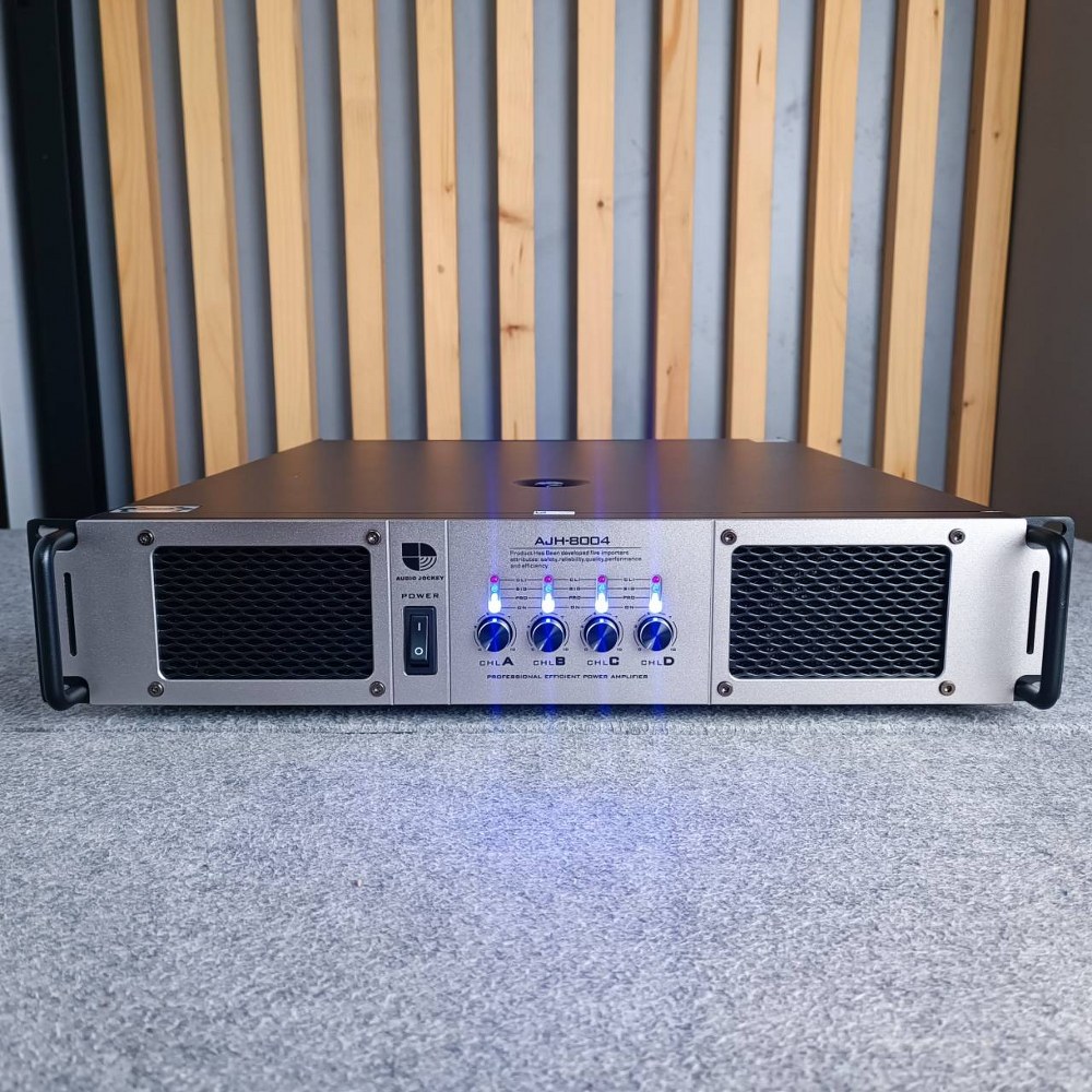 AUDIO JOCKEY A&J AJH-8004 เพาเวอร์แอมป์ 4 แชนแนล 800 วัตต์ AJH 8004 AJH8004 เพาเวอร์แอมป์ คลาส H เอไอ-ไพศาล