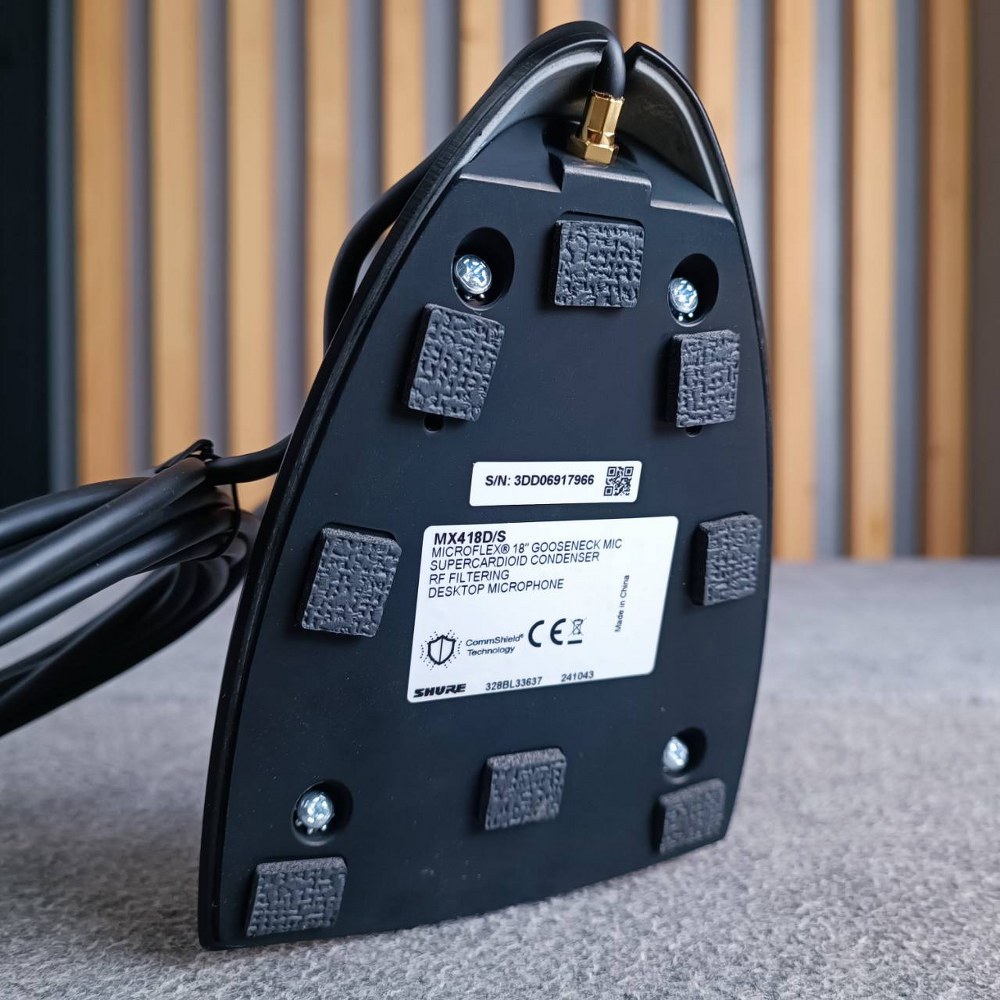 SHURE MX-418D/S ไมค์ตั้งโต๊ะก้าน18นิ้ว MX 418D/S MX418D/S ไมโครโฟน เอไอ-ไพศาล