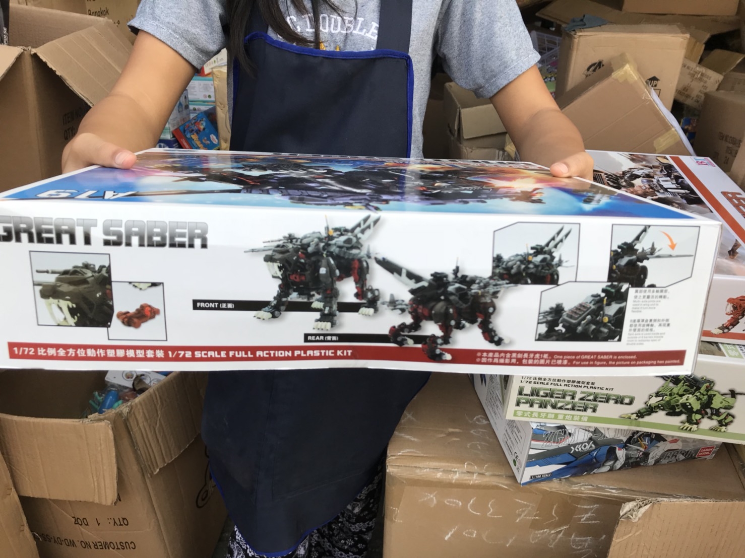 JS-A19 โมเดลหุ่นประกอบ กล่องใหญ่