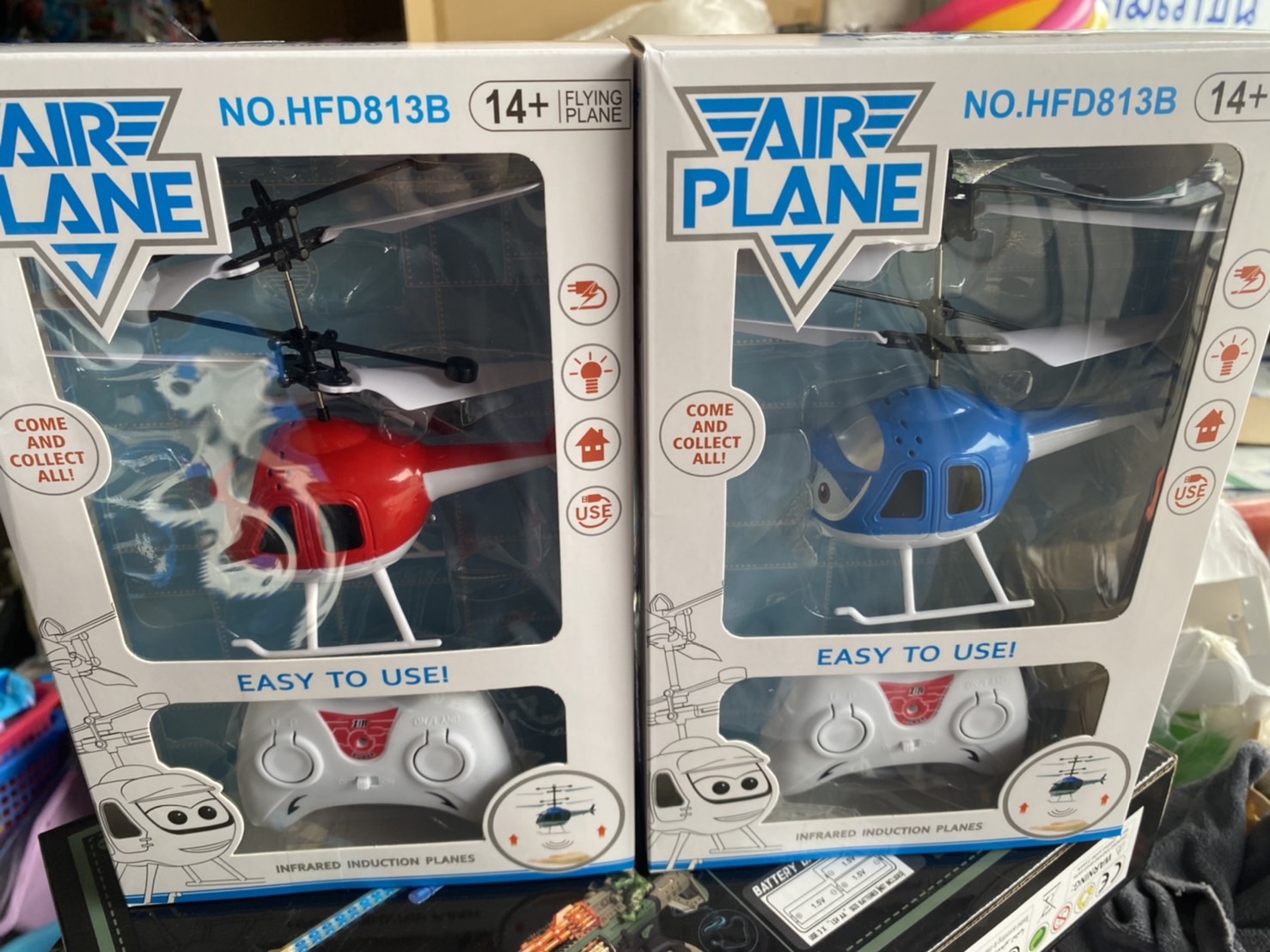 HFD813B ของเล่นเด็กคอปเตอร์เซ็นเซอร์มือบังคับรีโมท คอปเตอร์บังคับ ปลีกลำละ