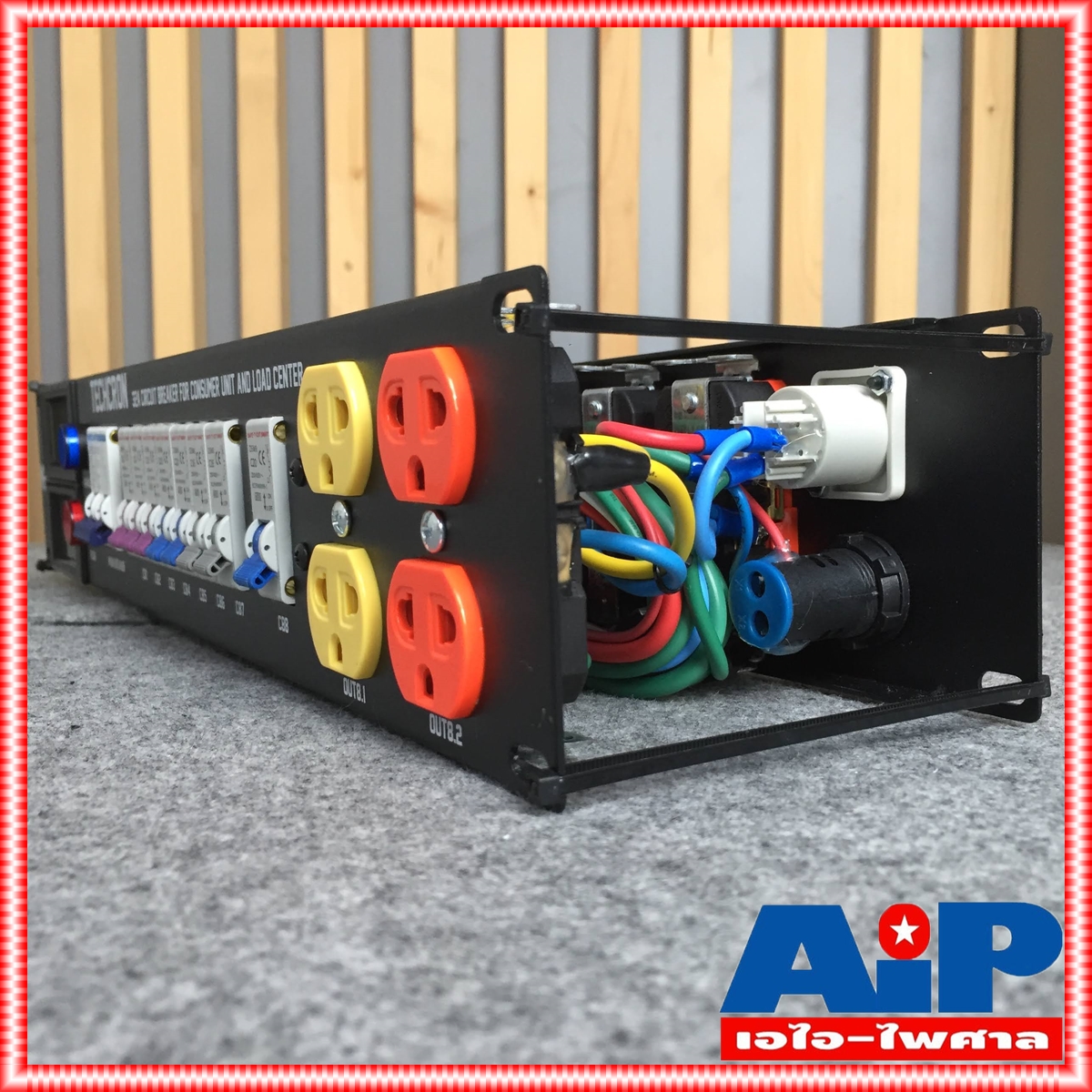 TECHCRON AC-32A M2 ชุดโหลดไฟ ชุดจ่ายไฟ AC 32A ชุดโหลดไฟใช้งานกับเพาเวอร์แอมป์ ชุดจ่ายไฟ 2 หน้าจอ สินค้าโรงงาน MEGATECH