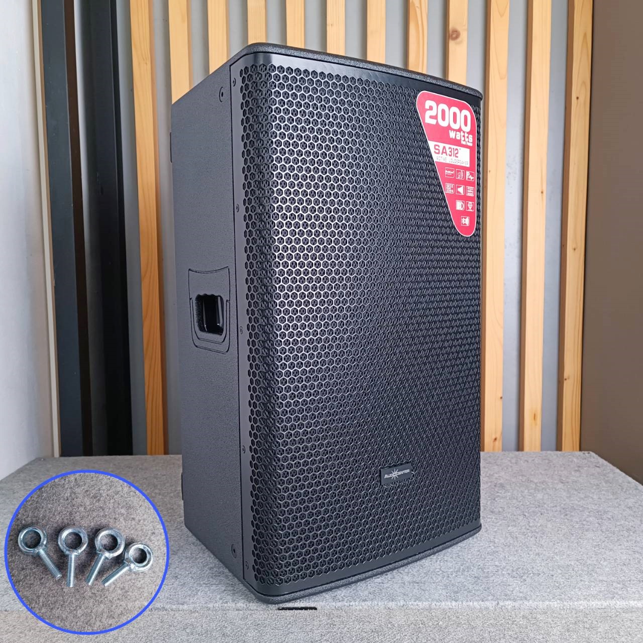 AUDIOCENTER SA312+ active speaker ตู้ไม้ ลำโพง 2 ทาง แอมป์ในตัว 2000 วัตต์ 12 นิ้ว SA-312+ SA 312+ เอไอ-ไพศาล