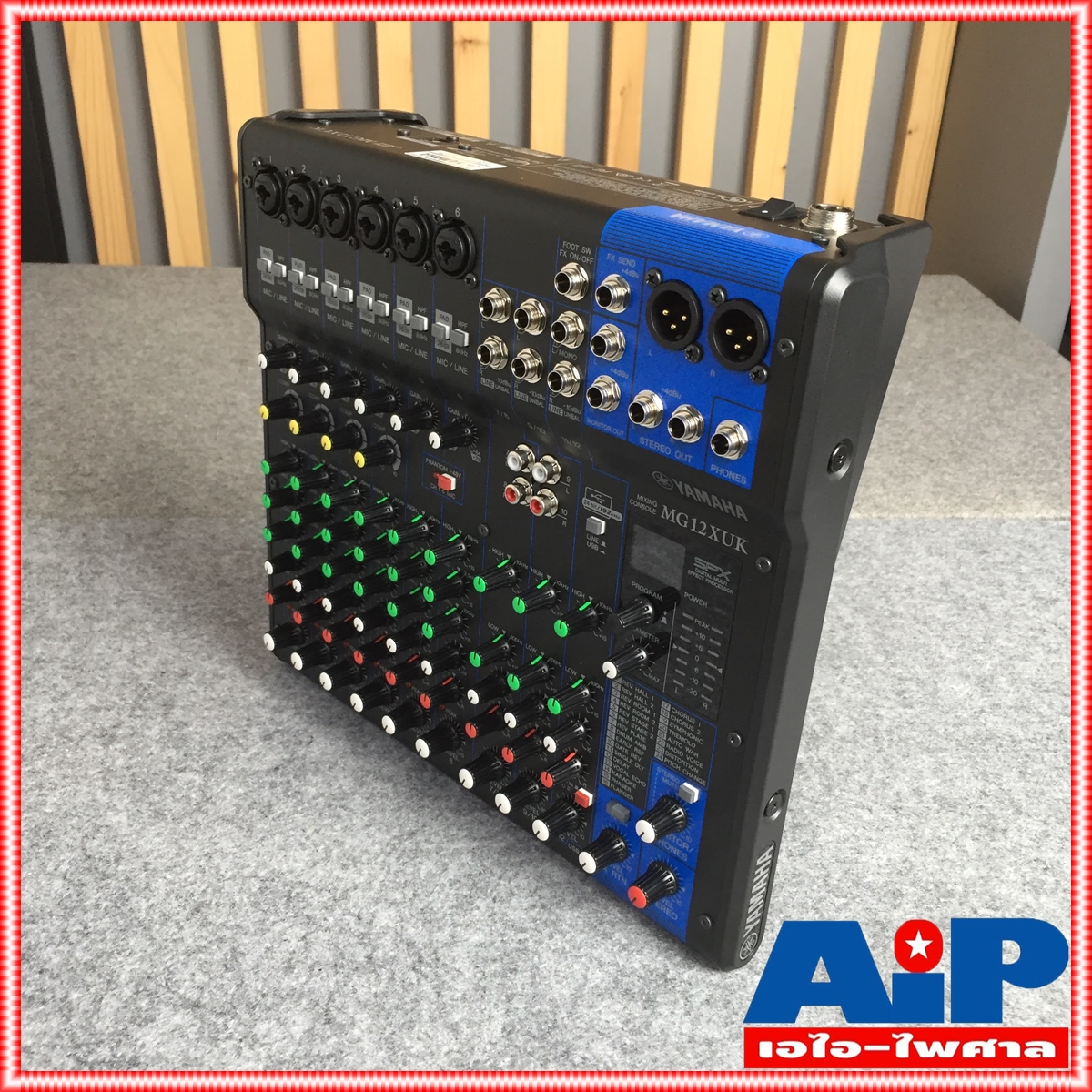 YAMAHA MG-12XUK MIXER วอลลุ่มหมุน มิกซ์ มิกเซอร์ MG12XUK MG 12 XUK เครื่องเสียง เครื่องปรับแต่งเสียง MIX เอไอ-ไพศาล +++
