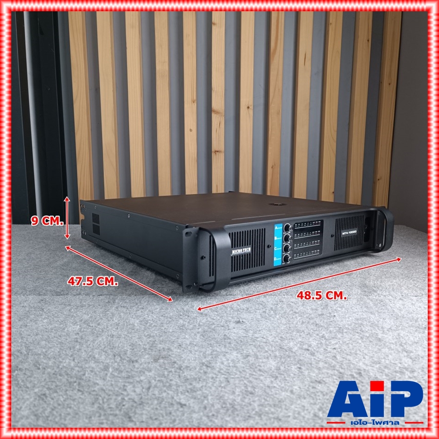 MICROTECH MT4-1000D poweramp 4CH เพาเวอร์แอมป์ 4 ช่อง คลาส D กำลังขยาย 1000 วัตต์ ไมโครเทค MT4 1000D เอไอ-ไพศาล
