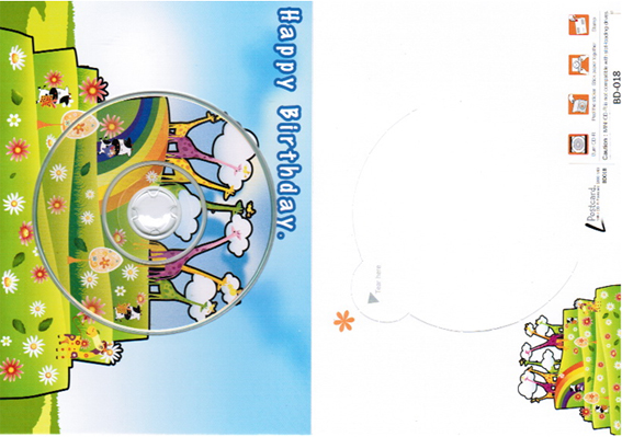 CD Postcard โปสการ์ดสุขสันต์วันเกิด Happy Birthday