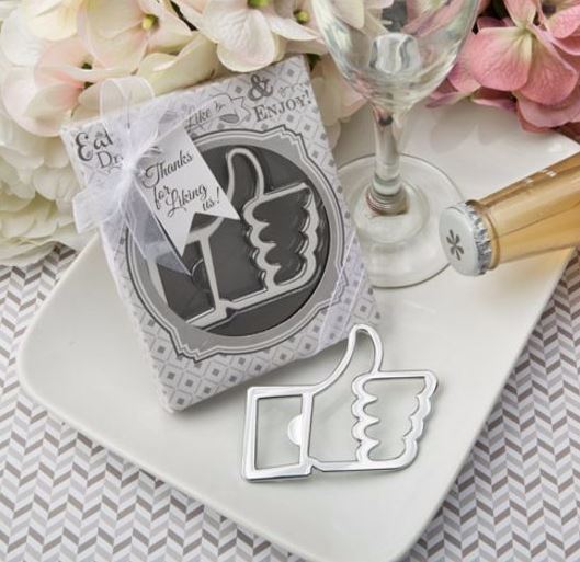 ที่เปิดขวด สีเงิน เครื่องหมาย ไลค์ ที่เปิดขวดเก๋ ๆ รูปมือ facebook ของขวัญ ของชำร่วย ยอดนิยม ของชำร่วยงานแต่งงาน ของทีระลึก ใช้งานได้จริง 115085