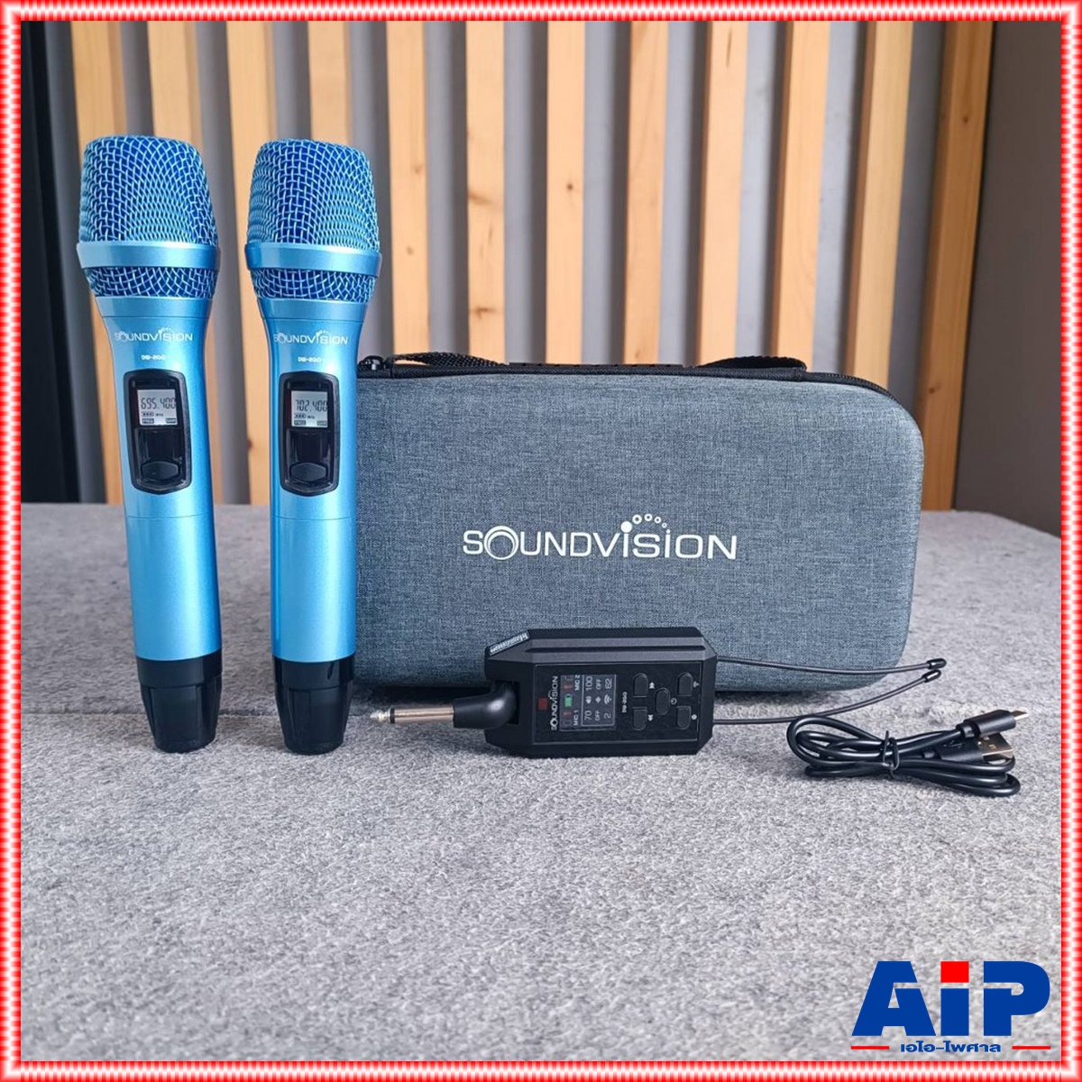 มี 5สี ให้เลือก SOUNDVISION DW-2GO ไมค์ลอยคู่ ดำ / ขาว / ฟ้า / ม่วง / ชมพู / เทา UHF ดิจิตอล ไมโครโฟนไร้สายคู่ DW 2GO DW2GO เอไอ-ไพศาล