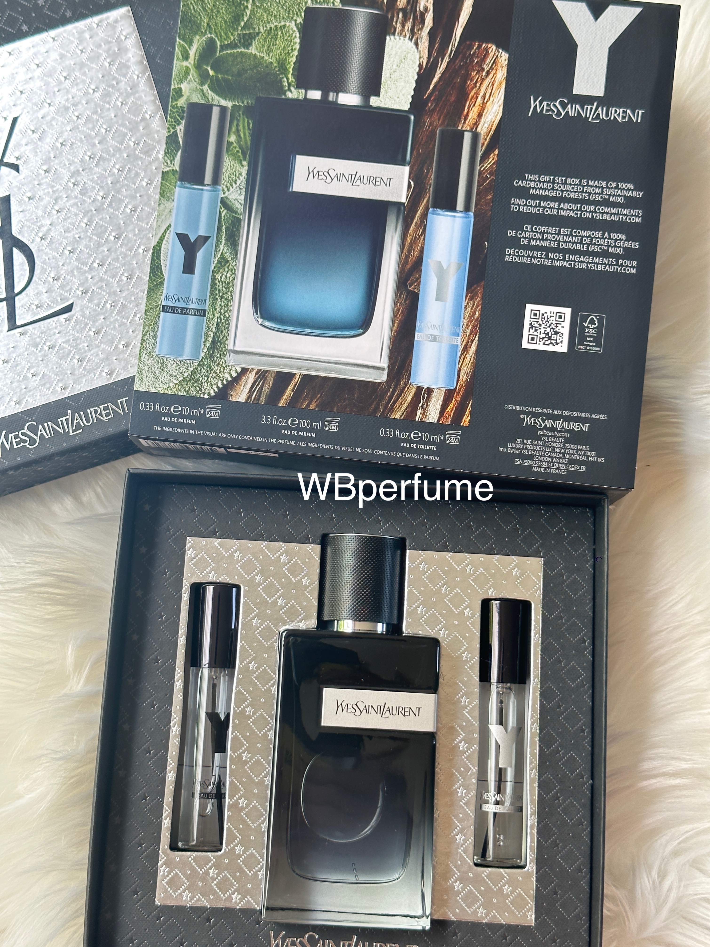 ชุดของขวัญ YSL Y edp 100ml , edp 10ml , edt 10m