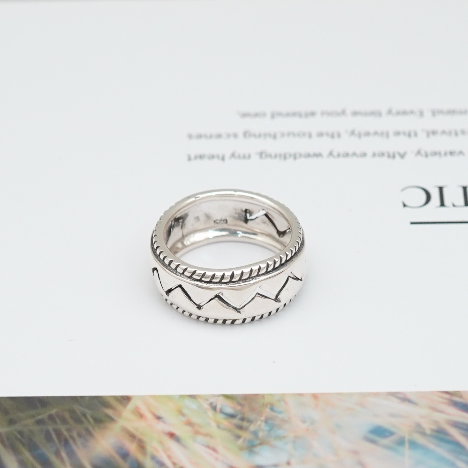 แหวนเงินแท้: แหวนผู้ชาย ใส่ติดนิ้วเท่ห์ๆ มีไซส์ สำหรับผู้ชายนิ้วใหญ่