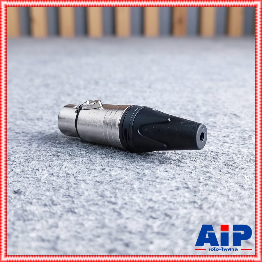 1ตัว NPE E-001A ราคา1ตัว CANNON แจ็ค XLR ตัวเมีย 3 ขา ท้ายยาง สำหรับเข้าสาย รุ่น E001A E 001 A E001 เอไอ-ไพศาล