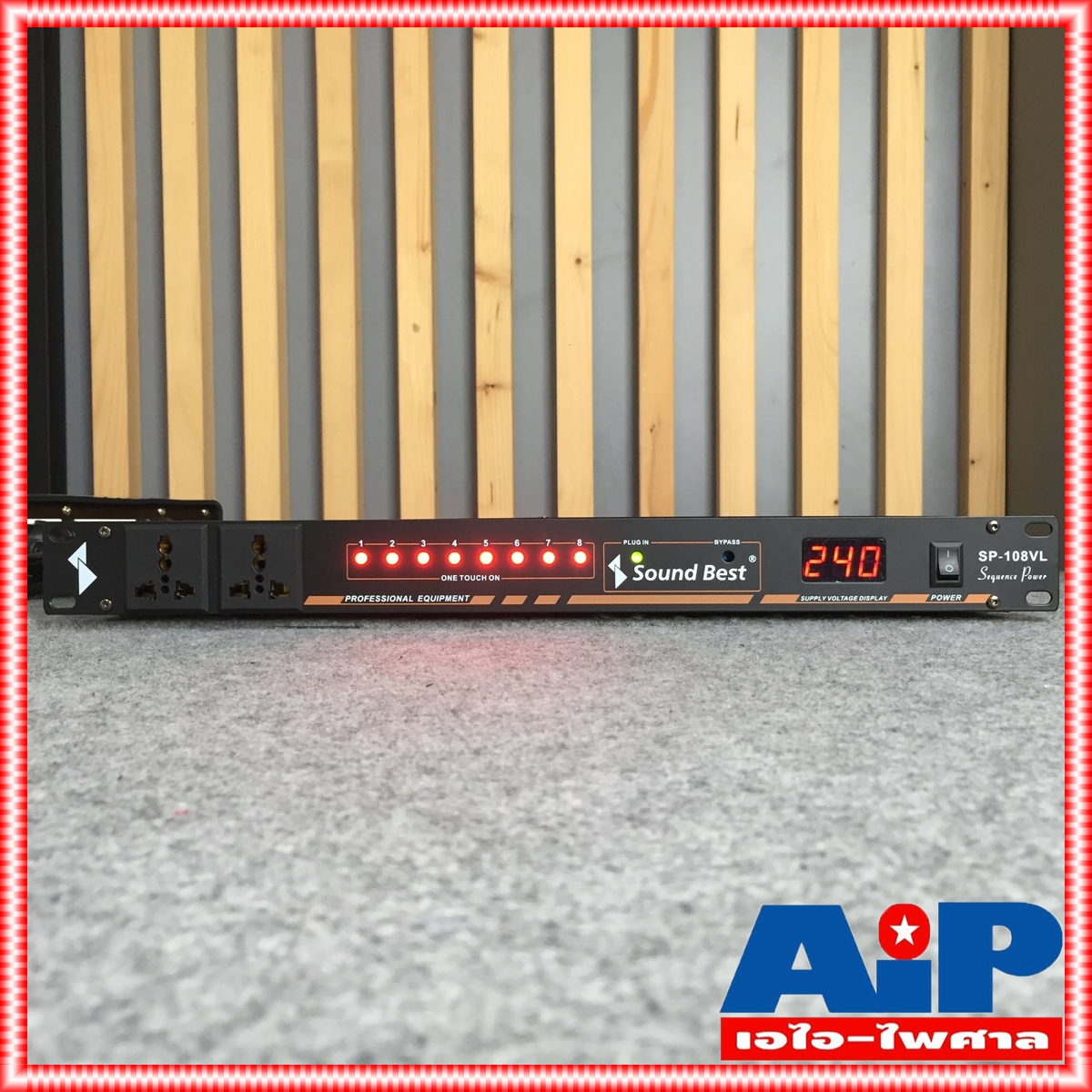 SOUNDBEST SP108VL sequence power control ปลั๊กไฟ หน่วงเวลา Sound Best ปลั๊กไฟประกอบแร็ครุ่น SP-108VL SP108 AC Outlet ACoutlet 220V 10ช่อง ปลั๊กพ่วงติดแร็ค ปลั๊กไฟติดแร็ค ปลั๊ก ซาวด์เบส ปลั๊กต่อเครื่องเสียง BREAKER OUTLET เอไอ-ไพศาล +++