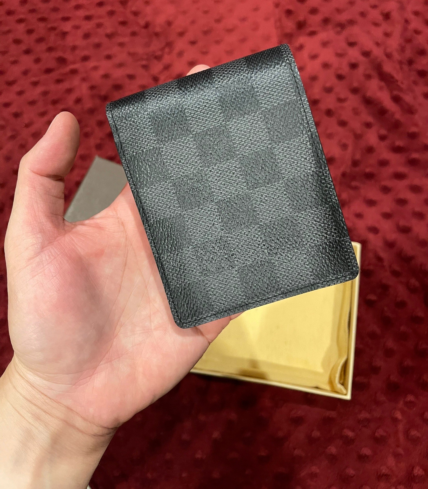 กระเป่าสตางค์ Louis Vuitton Damier Graphite Multiple ตารางสีดำ ของใหม่ NEW