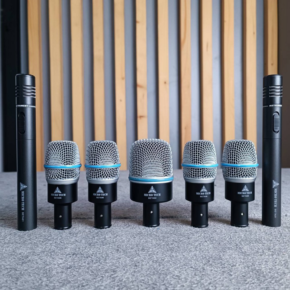 MICROTECH BETA7G ชุดไมค์กลอง BETA-7G BETA 7G ไมค์กลอง7ชิ้น ชุดไมค์สำหรับจ่อกลองชุด ชุดไมค์7ตัว ไมค์ชุด MIC Professional 7-Piece Drum Microphone เอไอ-ไพศาล