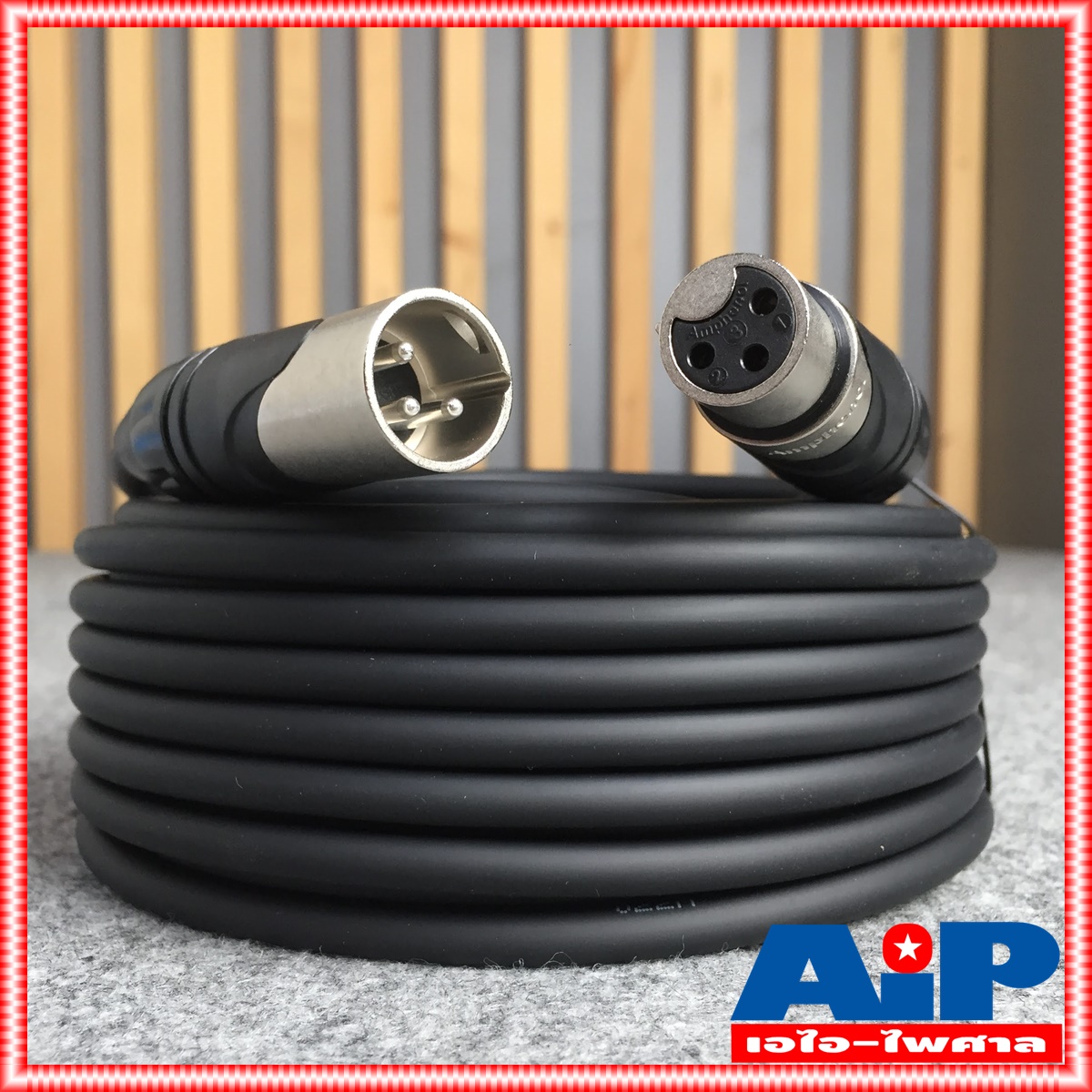15เมตร AMPHENOL สาย XLRผู้-เมีย 15M CA03-04-C-015 สาย cannon ผู้ ออก cannon เมีย ความยาว 15เมตร สายสัญญาณ XLR ผู้ - XLR เมีย