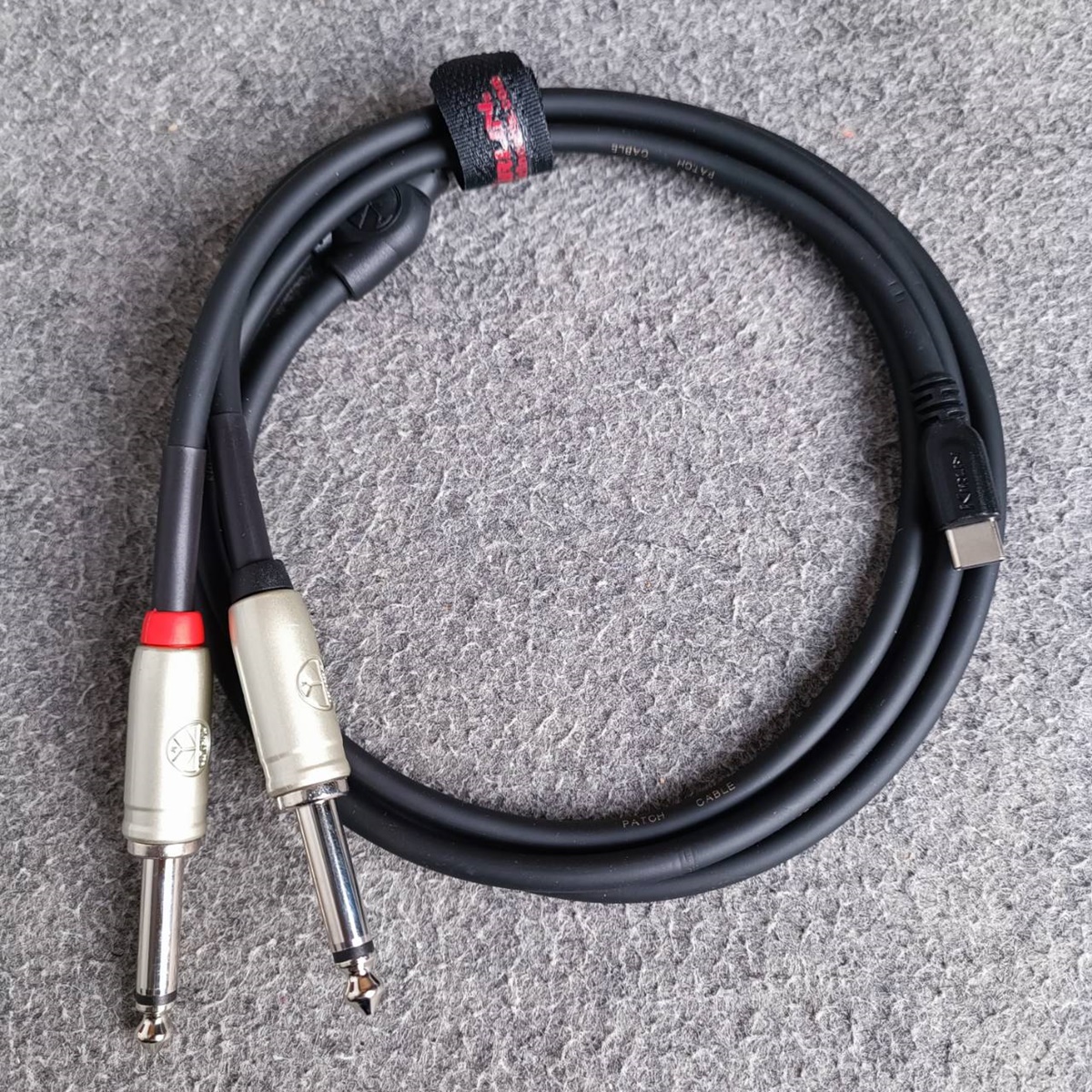 3เมตร KIRLIN UY-C-392 BK สาย USB type C ออก PHONE โมโนx2 3เมตร สายสัญญาณเสียง type C - P.MIC MONOx2 เอไอ-ไพศาล