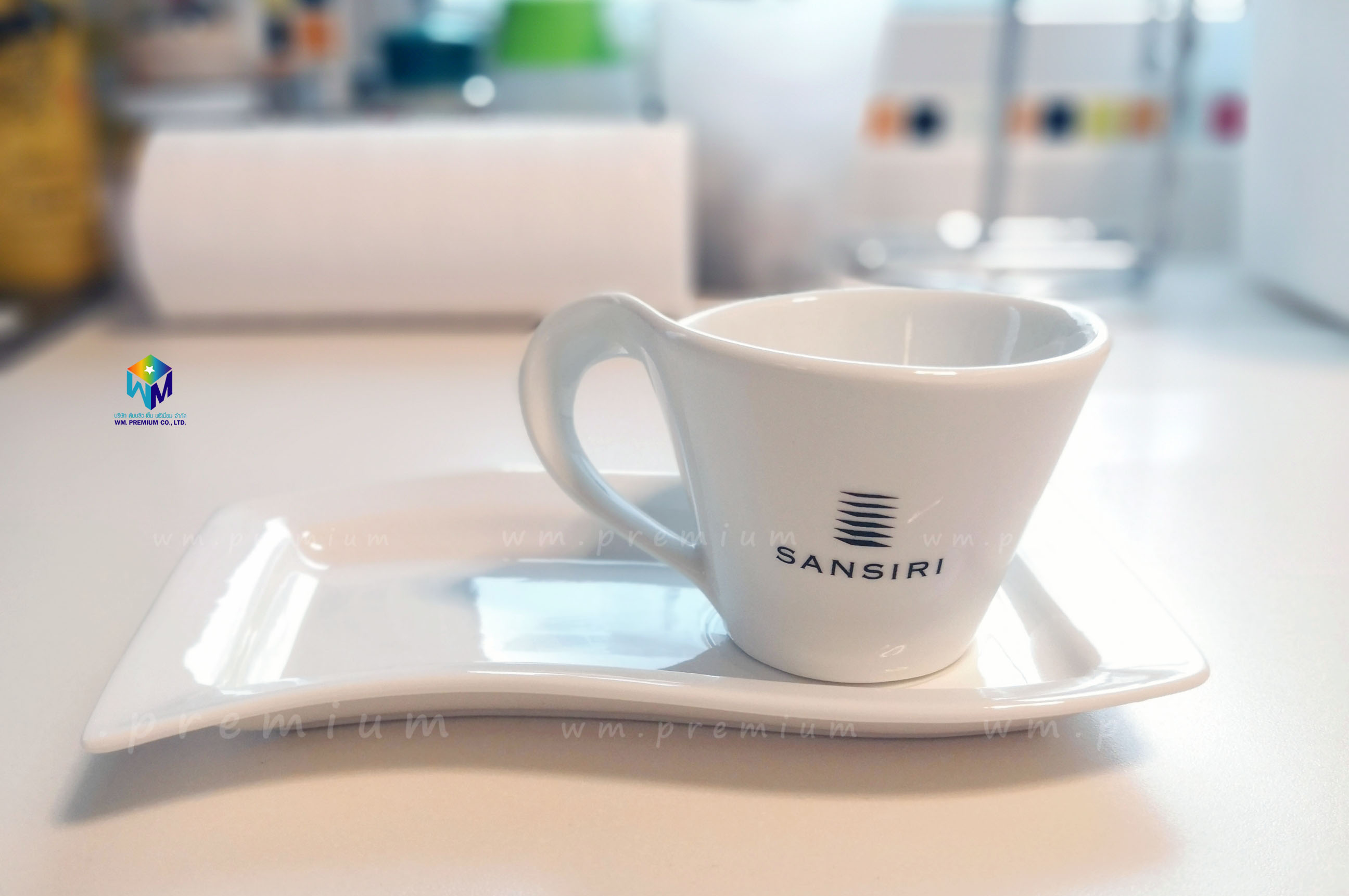 ชุดแก้วกาแฟเซรามิคพร้อมจานรอง