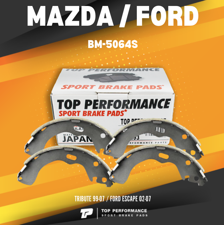 TOP PERFORMANCE (ประกัน 3 เดือน) ก้ามเบรค หลัง MAZDA TRIBUTE 99-07 / FORD ESCAPE 02-07 - BMZ 5064 S / BMZ5064S - MADE IN JAPAN - ดรัม เบรค เบรก มาสด้า ทริบิวต์ ฟอร์ด เอสเคป BENDIX BS5064 C1Y0-26-38ZA