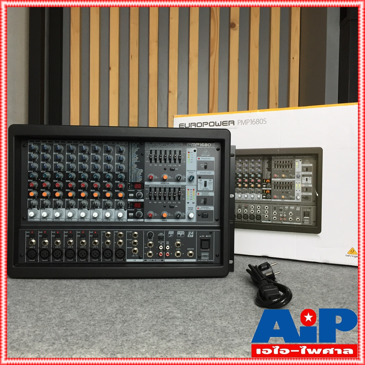 BEHRINGER PMP-1680S powermixer เพาเวอร์มิกเซอร์ 10 ช่อง 2x300วัตต์ 8 โอห์ม EQ 2x7 ช่อง PMP 1680 S PMP 1680S PMP1680S +++
