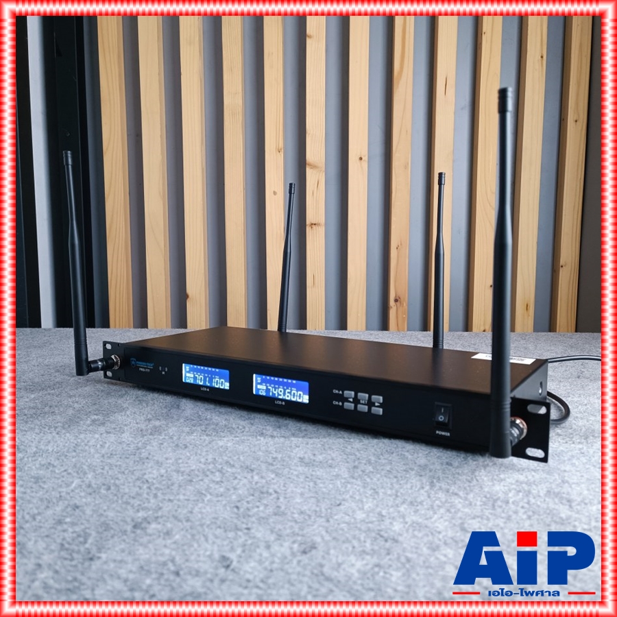 *ไม่มีกระเป๋า* PROEUROTECH PRO-777 ไมค์ลอยคู่UHF ไมค์ลอยปรับความถี่ มี2ช่วงความถี่ โปรยูโรเทค 4เสารับสัญญาณ PRO 777 PRO777 PRO EUROTECH เอไอ-ไพศาล