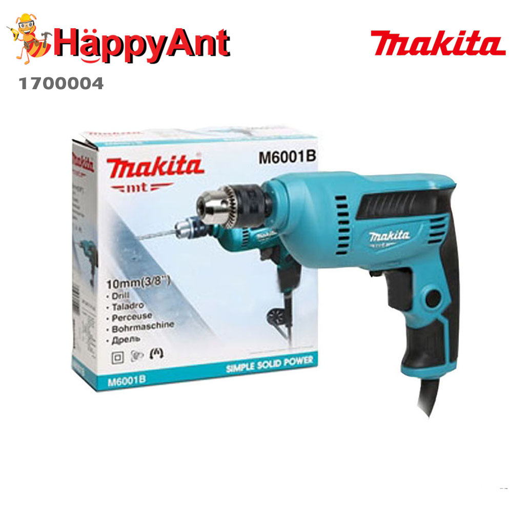 1700004 MAKITA สว่านปรับรอบซ้าย-ขวา 3/8 นิ้ว M6001B