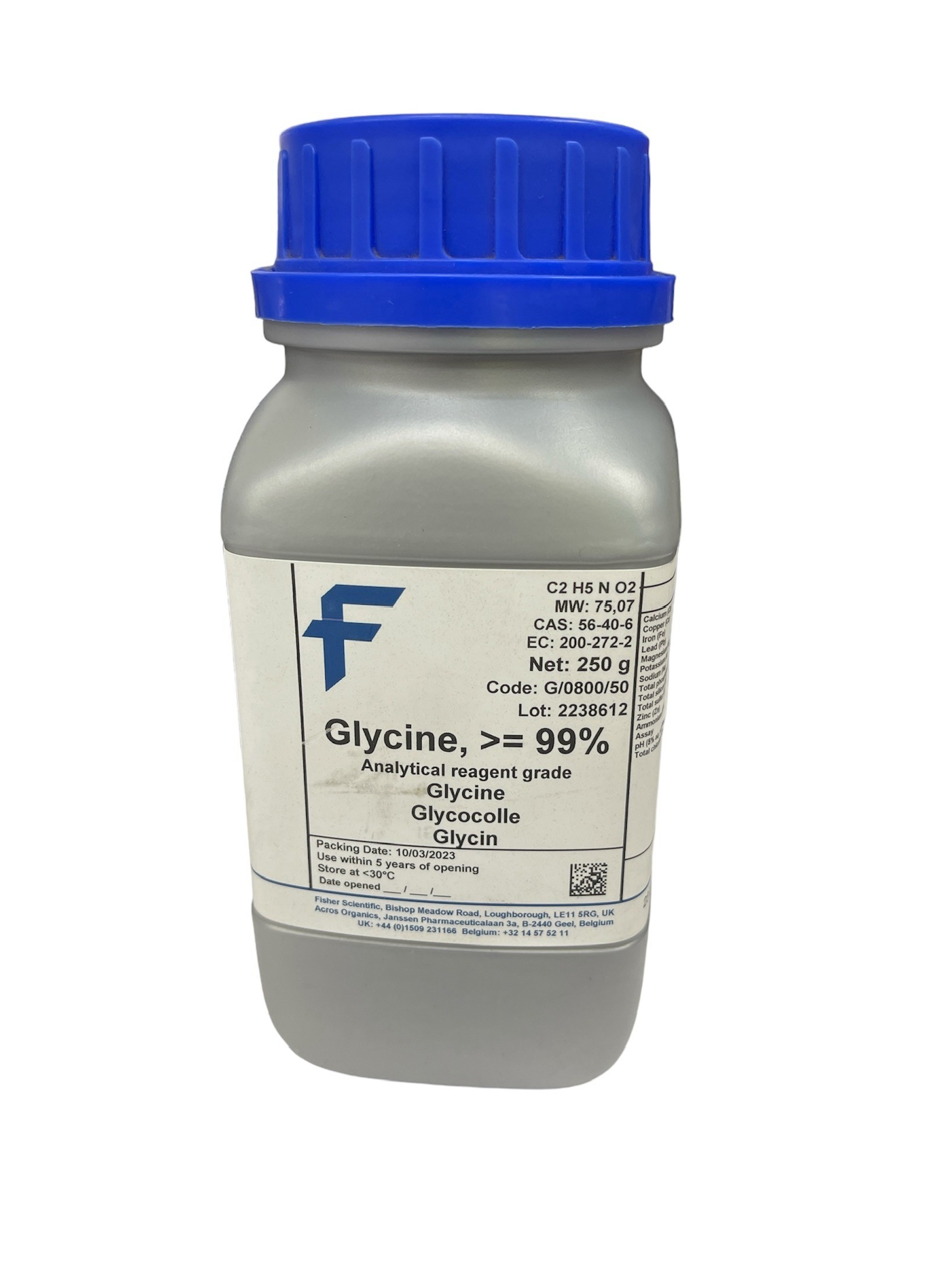 Glycine >=99%, 250 g -Fisher