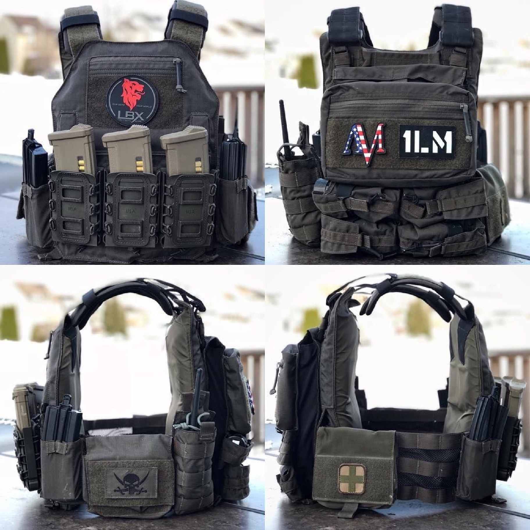 กระเป๋าติดเวส LB1 ดำ