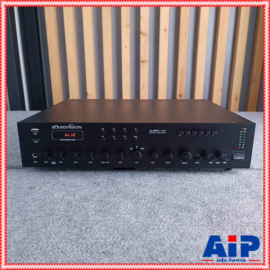 SOUNDVISION SA-300BT powermixer +++เพาเวอร์มิกเซอร์ระบบประกาศ แอมพลิฟายเออร์ มิกเซอร์ เพาเวอร์มิกเซอร์ SA 300BT SA300BT เอไอ-ไพศาล