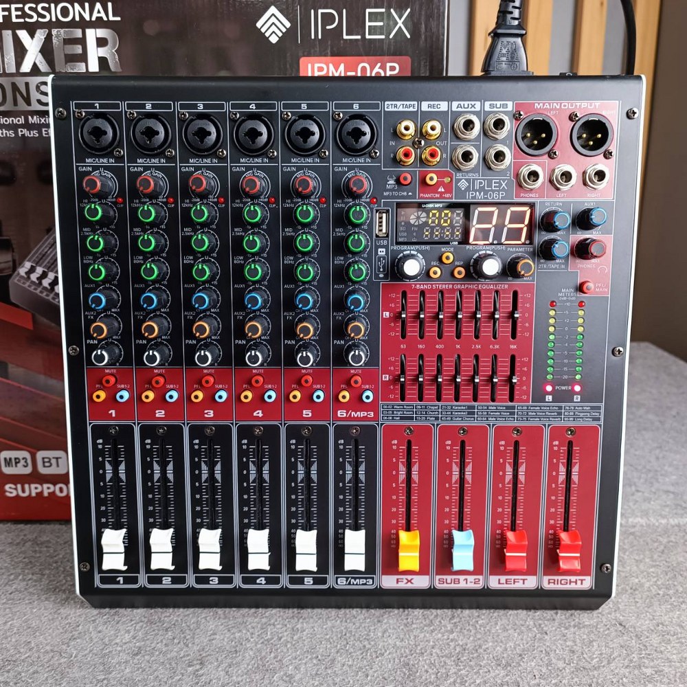IPLEX IPM-06P MIXER IPM 06P IPM06P มิกเซอร์ เครื่องเสียง เครื่องปรับแต่งเสียง มิกซ์ เอไอ-ไพศาล