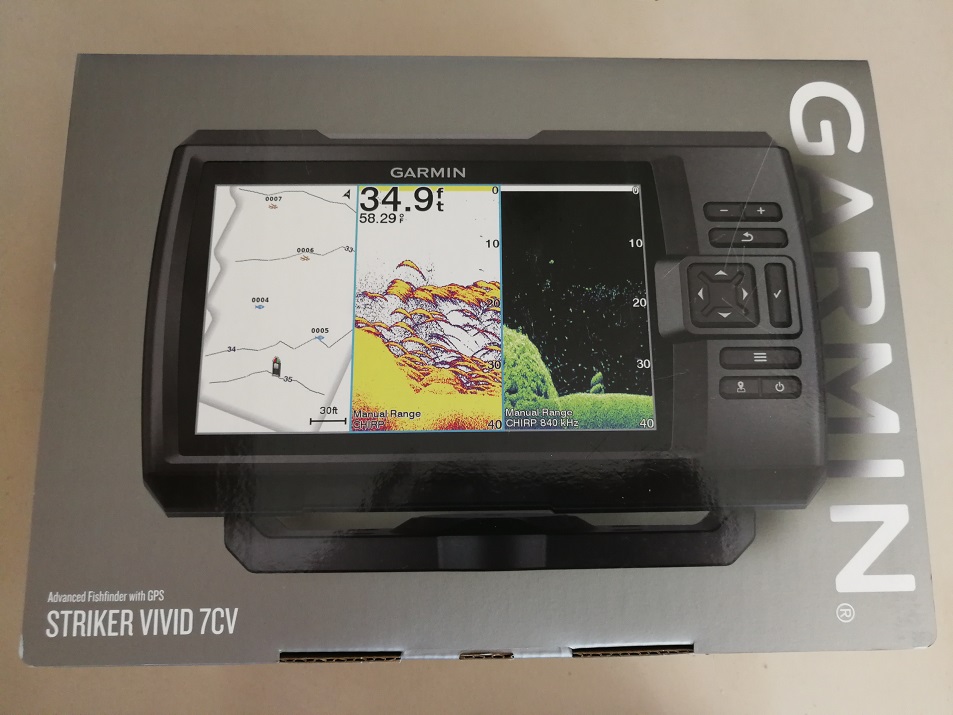 เครื่องหาปลา+GPS ยี่ห้อ Garmin Striker Vivid 7cv with Transducer แถมฟรี หมวก