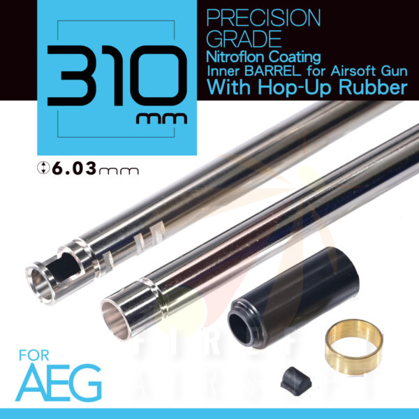 UNICORN 310mm Nitroflon Coating 6.03MM Ultimate Precision Inner Barrel For AEG