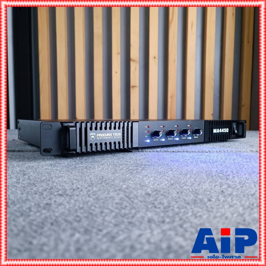PROEUROTECH MA-4450 POWERAMP 1U 4CH พาวเวอร์แอมป์ แอมป์ขยายเสียง ซัพพลายแบบสวิทชิ่ง PROEURO TECH(โปรยูโร่ เทค) MA 4450 MA4450 เอไอ-ไพศาล