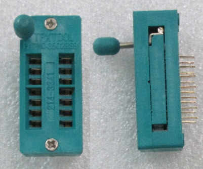 ZIF Socket 14 Pin Universal ZIF DIP Tester IC - ขาทอง (GOLD PIN )