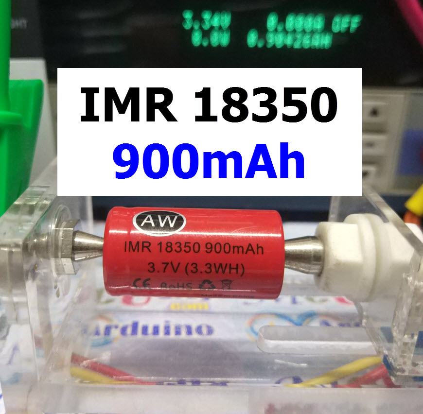 AW IMR18350 lithium battery 3.7V 900mAh