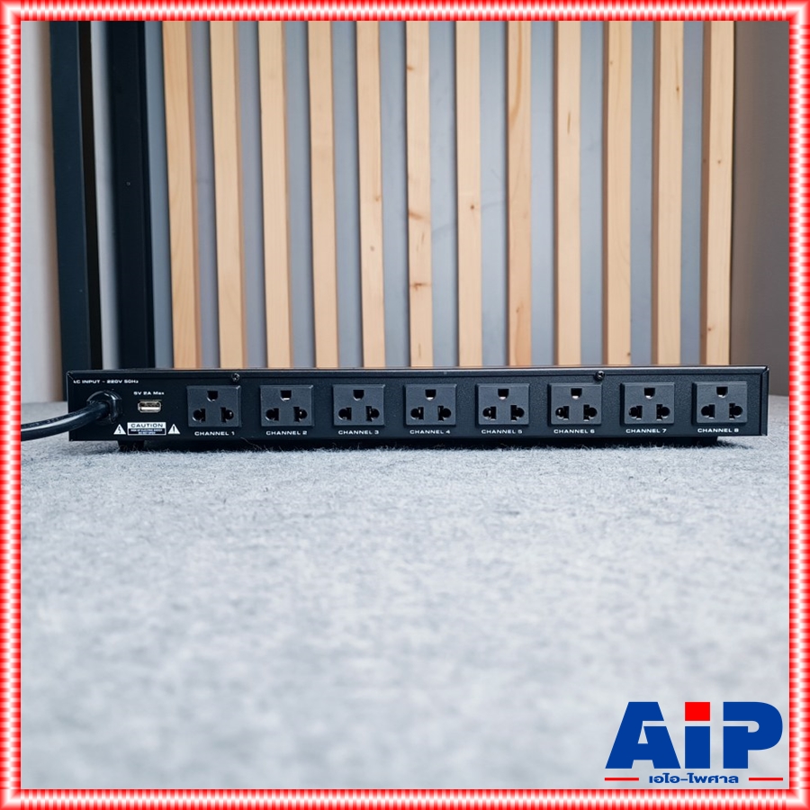 NTS PQ-8015 Sequence Power Distributor ปลั๊กรางจ่ายไฟสำหรับติดแล็ค BREAKER OUTLET PQ8015 NTS : PQ-8015 Sequence Power Distributor ปลั๊กไฟติดแร็ค เอไอ-ไพศาล