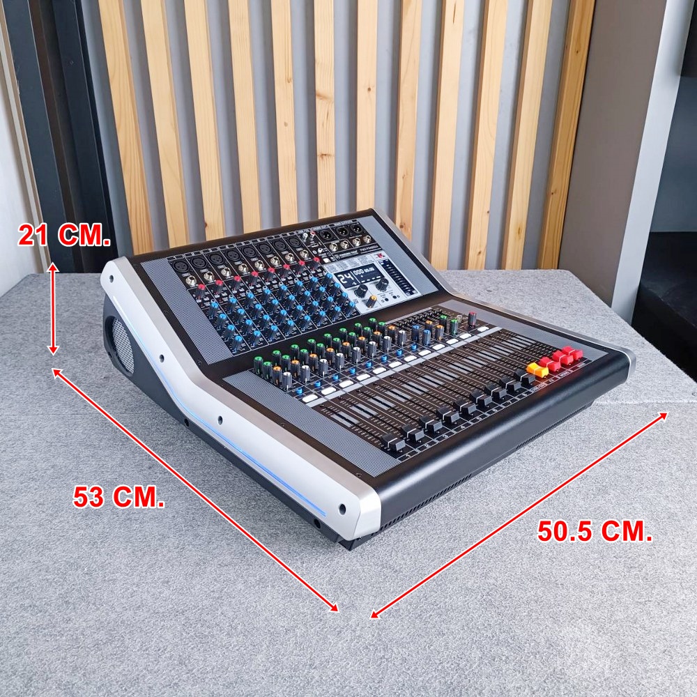 PROEUROTECH PMX-P8400 X4 POWERMIXER+บูลทูส เพาเวอร์มิกเซอร์ รุ่นใหม่ โปรยูโรเทค 8 ช่องไมค์ 4 ช่องขับลำโพง 400 วัตต์ ตัดความถี่ซับได้ PMXP8400X4 เอไอ-ไพศาล