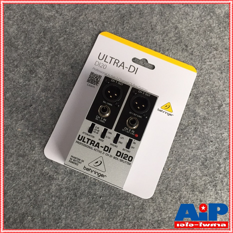BEHRINGER DI20 ULTRA DI BOX DI 20 Professional Active 2 Channel DI-Box Splitter DI-20 เอไอ-ไพศาล +++