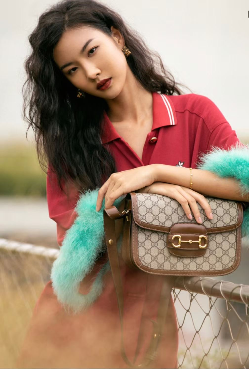 **do** กระเป๋า GUCCI HORSEBIT 1955 MEDIUM SHOULDER BAG สินค้าใหม่ ของแท้